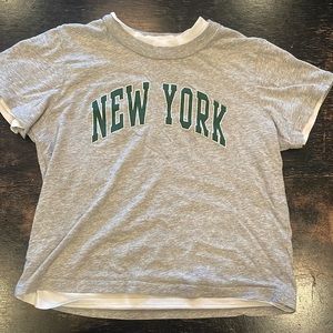 Discontinued Brandy Melville reversible New York shirt